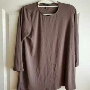 Eileen Fisher Gray Long-Sleeved Tunic/Dress.  Used.
